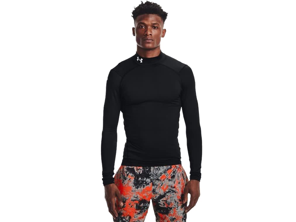 Under Armour ColdGear Armour Mens Compression Mock 4XLT Black-White