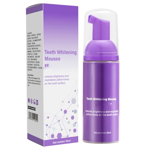 Rostblant Dentífrico Blanqueador, Dentífrico Morado Dientes Blancos, Mousse Dentífrico Corrector Morado, Elimina Manchas de Humo, Aclara los Dientes, Refresca el Aliento