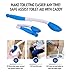 YUYTE Long Reach Comfort Wiper Toilet Aid, Foldable Self Wipe Assist Tool for Limited Mobility, Elderly,or Pregnant, Easy Bottom Wiping Bathroom Aid Wand