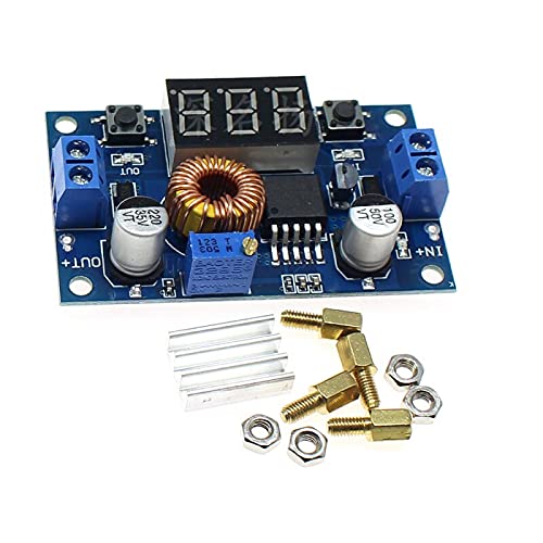 AptoFun 75W 5A DC-DC Adjustable Step Down Buck Module With