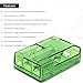 sb components Green Transparent Case for Raspberry Pi 2 Model B, Raspberry Pi 2 Model B Green Transparent Case/Box
