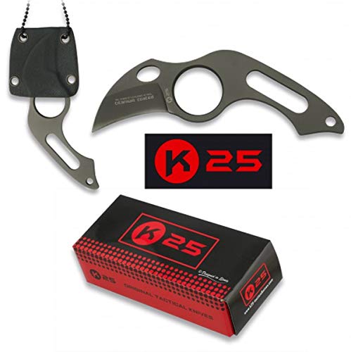 Los mejores cuchillos Karambit 3 K25 K25-31849 - Cuchillo C/Funda KYDEX. 4 cm - Herramienta para Caza, Pesca, Camping, Outdoor, Supervivencia y Bushcraft