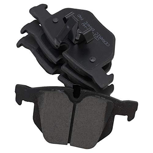 Image of TRQ Rear Brake Pad & Rotor Kit Ceramic Compatible with 2012-2013 BMW 335i