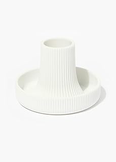 حامل حلي مسنن من ماتالان مقاس 40 سم × 35 أبيض