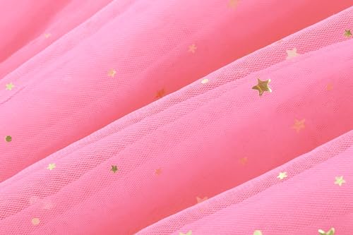 Image of GSVIBK Baby Girls Tutu Dress Sleeveless Toddler Cotton Tulle Skirt Princess Party Prom Dresses