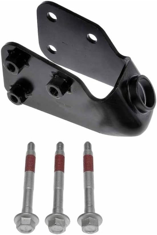 KarParts360 For Ford E-450 Super Duty/E-250/E-150 2003 04 05 06 2007 Suspension Radius Arm Bracket Driver Side | Steel | Black | Round Shape | 13.5 Millimeters Mounting Hole Diameter | 3 Mounting Hole