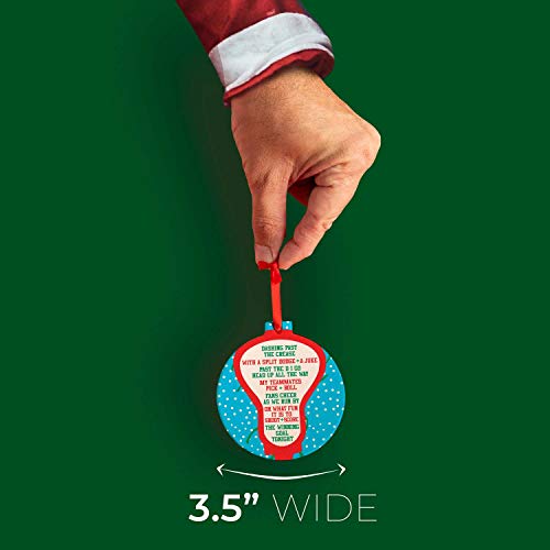 Chalktalksports Guys Lacrosse Round Ceramic Ornament | Jingle All The Way #TOP3
