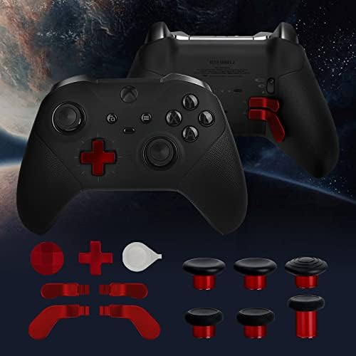 13 w 1 metalowe wkładki do konsoli Xbox Elite Controller Series 2, zestaw wymiennych przycisków magnetycznych, w zestawie 6 metalowych joysticków, 4 wiosła, 2 podkładki D, 1 narzędzie do regulacji