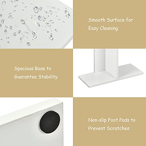 Ifanny Modern Bookshelf, Geometric Bookcase With 8 Open Shelves, Wooden Book Shelves, Space-Saving Storage Display Shelf, Book Shelf For Bedroom, Living Room, Home Office (White) #TOP5