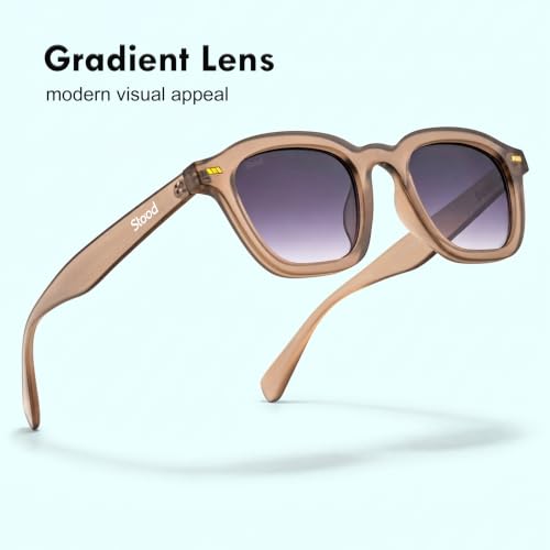 Image of Stood Retro Sunglasses | Full Rim |Soft Square | UV Protected | Medium | Men & Women | SG-STD0016