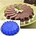 Jareally Silicone Large Flower Cake Mould Chocolate Soap Candy Jelly Mold Baking Pan (A-Cake Mould)