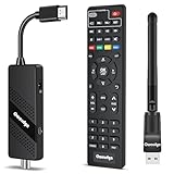 Decoder Digitale Terrestre 2026 + WiFi USB MT7601, OWERSLYN Decoder DVB-T2, HD 1080P H.265 HEVC, TV Stick con Uscita HDMI/AV, HDMI CEC, USB Multimediale, Funzione PVR, Telecomando Infrarossi 2in1