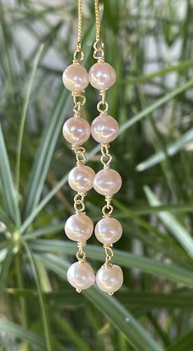 Boucles d'oreilles perles blanches hypoallergéniques en vermeil italien durable - 6