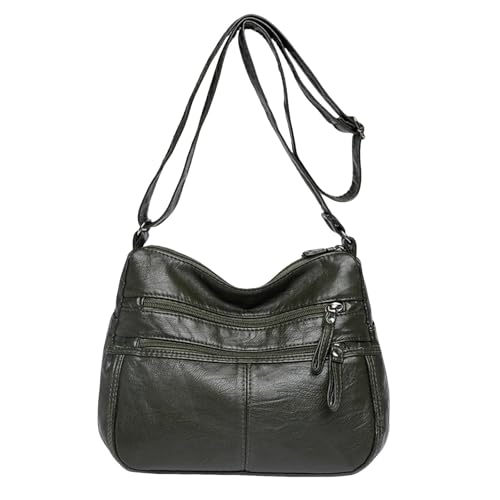 Sac besace léger pour éviter le désordre avec 3 compartiments en similicuir