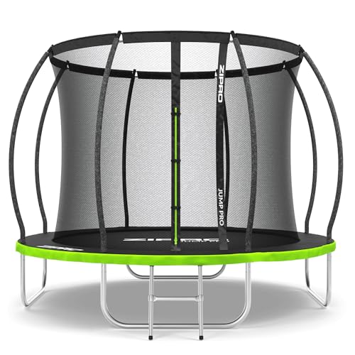 ZIPRO JumpPro Premium Trampoline Extérieur, Trampoline de Jardin pour Enfants, avec Filet Intérieur, Résistant, Protection UV, Montage Facile, Charge...