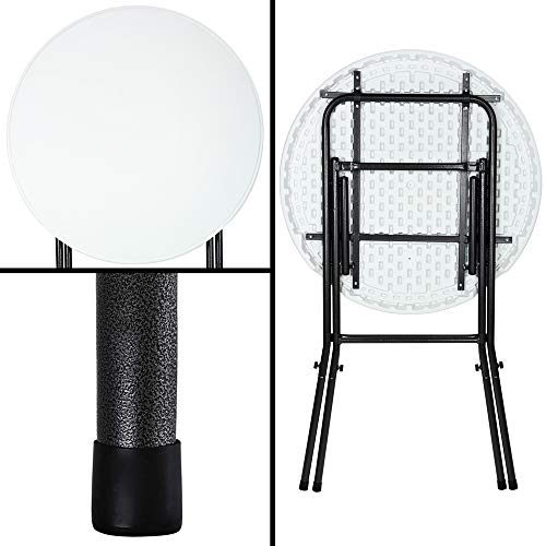2 Tables Hautes Pliantes 110 cm Intempéries Casaria