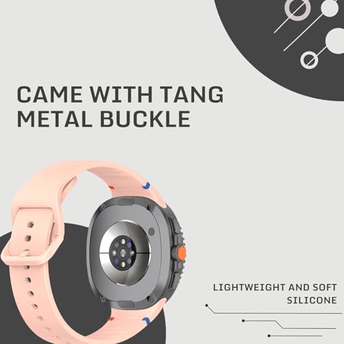 Image of YODI Strap Bands Compatible With Samsung Galaxy Watch 8 40mm 44mm /Watch 8 Classic 46mm Band,silicone strap with stitching Design Wristband for Galaxy Watch 8 /8 Classic Small /Large Size