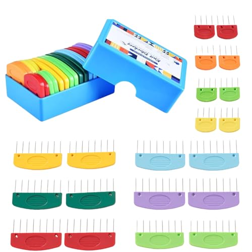 Blocking Pins for Knitting & Crochet 20Pcs Knit Blocking Combs Set with Storage Box Stainless Steel Rust-Proof Blocking Pins for Blocking Mats Crochet & Knitting Projects Blankets Scarves