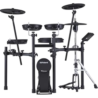 Roland TD-07KVX Electronic V-Drums Kit – With VH-10 Floating Hi-Hat and Best-Ever Cymbals – Bluetooth Audio & MIDI – 40 FREE Melodics Lessons
