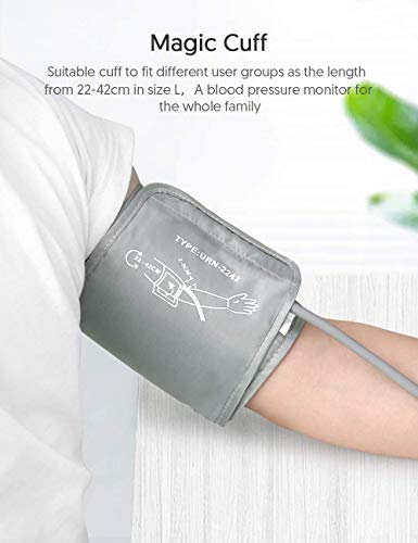 Arm Blood Pressure Monitor, HYLOGY Large LED Display Blood Pressure Machine with Adjustable Blood Pressure Cuff 2 Users Mode 180 Reading Memories, Support USB C Charge - Thumbnail 5