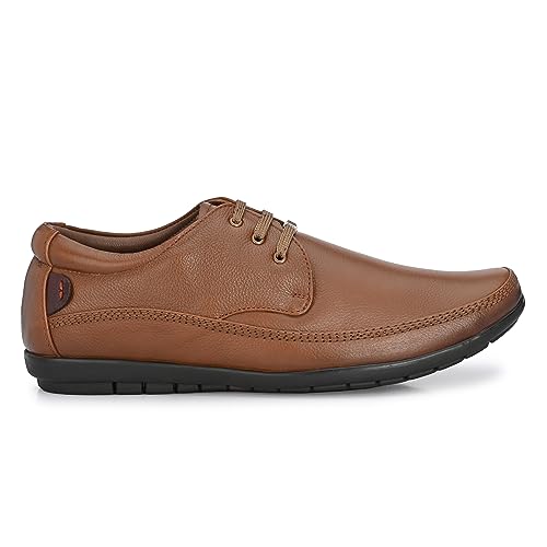 Image of egoss Premium Derby Shoes for Men | Genuine Leather | Stretch Fit | Elegant Formal Footwear | Office GS-347
