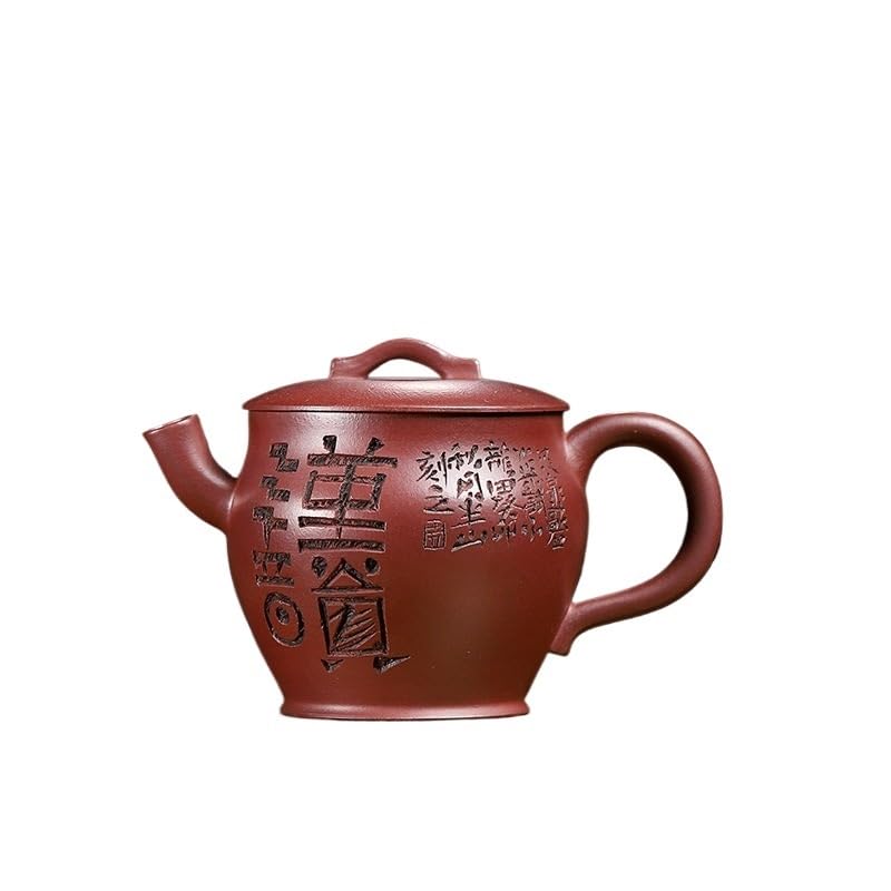 Bouilloire en Argile Violette de 120 ML, fabriquée à la Main avec de la Terre Crue, Filtre pour théière, Service à thé Zisha, théière Chinoise pour cuisinière
