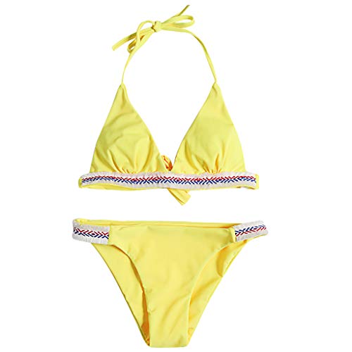 Bikinis para Mujer,Traje De Baño Mujer Sexy Bañador de Baño Conjunto de Bikini Push up Sujetador Acolchado Traje de baño Bikini para Mujeres