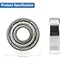 CLAHJQX 10 Pcs 695ZZ Ball Bearings - 5mm x 13mm x 4 mm, Low Noise Double Shielded Carbon Steel Deep Groove Bearings Set for for Micro Motors & Industrial Equipment