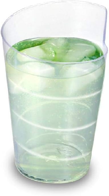 Pack of 50 Spiral Design Plastic Shot Glasses, 50ml