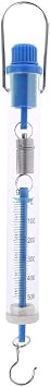 Blue Spring Scale Balance Tubular 5N/500g Newton Dynamometer Clear Plastic for for Tension Measuremen