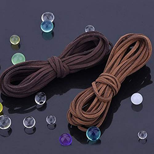 SUPVOX 2 Pezzi di Cordino per Collana in Pelle