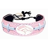 Denver Broncos Pink NFL Football Bracelet