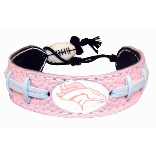 Denver Broncos Pink NFL Football Bracelet
