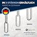Hundekette Edelstahl Trainingskette/Kettenwürger langgliedrig mit Zugstopp – 4 mm x 51 cm
