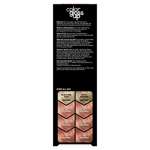 Clairol Color Gloss Up Temporary Hair Dye, Pretty In Hot Pink Hair Color, Pack Of 1 #TOP1