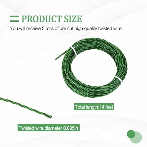 Image of 5 Pack AL2420PB Pre-Cut Premium Twist Line for EGO String Trimmer /Lawn Mower, Green