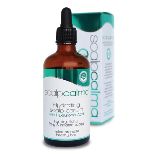 Scalpcalma Hydrating Scalp Serum with Hyaluronic Acid & Salicylic Acid. For dry, flaky & irritated scalps. Helps promote healthy hair.