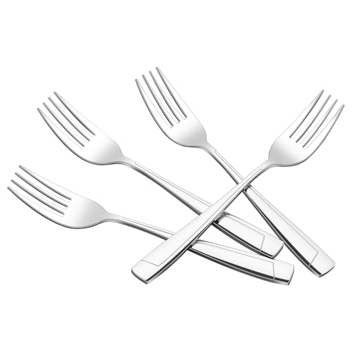 Hespama Lot de 8 grandes fourchettes de service en acier inoxydable