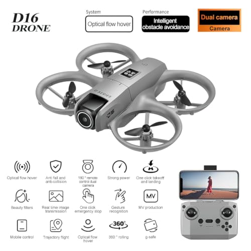 Image of Drone with 4k Camera Foldable 1080P HD Drone with FPV Live Video, Smart Gestures Selfie, Altitude Hold, One Key Take Off /Landing, 3D Flips for Kids and Adults. B1