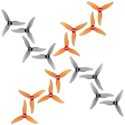 Gemfan Hurricane 2520 2.5-Inch 3-Blade PC FPV Drone Propellers, 8CW + 8CCW