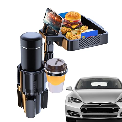 Porte-gobelet de voiture avec plateau pour vos repas en camping et SUV