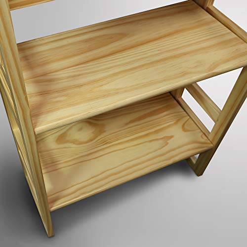 3-Shelf Folding Student Bookcase 20.75" Wide-Natural by Casual Home - Used condition - Image 8