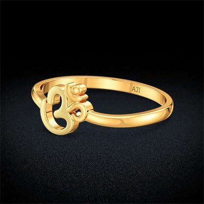 Image of Joyalukkas 22KT Ohm Design Kid's Gold Ring | Gift For Kids & Girls |BIS & HUID Hallmarked