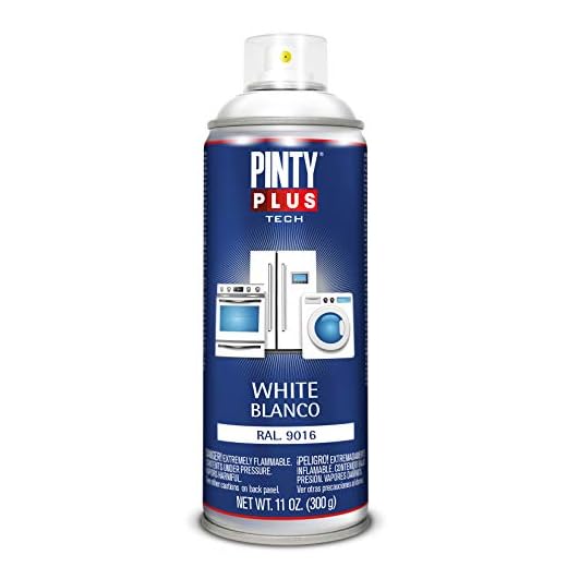 PINTYPLUS TECH Pintura en spray para electrodomésticos 520cc. Blanco RAL 9016.