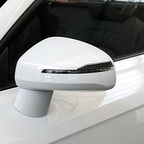 Adunsiaoto 2 Stück Türkantenschutz für Autotüren Kantenschutz Autotür für Rückspiegel, Carbon-Faser Muster Rückspiegel Streifen Abdeckung, Auto Universal(8.7x1.45cm)