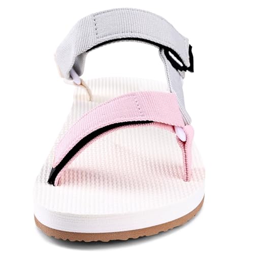 Image of WateLves Womens-Sport-Sandals Hiking Sandals with-Arch-Support Webbing-Outdoor-Beach-Water-Sandals for Travel-Walking-Trekking-Camping