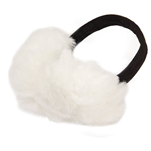 Image of FabSeasons Faux Fur Winter Outdoor Accessory Foldable Ear Muffs /Warmer for Girls & Women for protection from Cold, Ideal Head /Hair Accessory during winters
