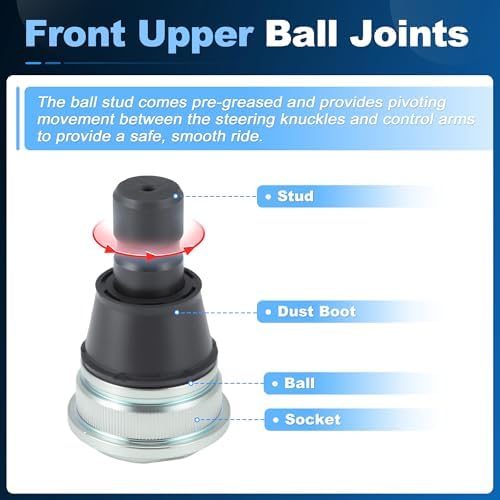 INFINAUTO 2 Pcs Front Lower Ball Joints for Mazda 3 2004-2013 for Mazda 5 2006-2010 2012-2017 B32H34350 Suspension Lower Ball Joints Kit B32H34350A B32H34350B Left and Right - 5