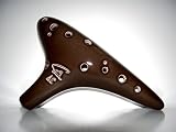 Focalink Alto C 12 Holes Ceramic Ocarina - Easy to Learn, Good for Beginner & Great Gift. Linn's Art