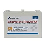 First Aid Only 90670 25-Person ANSI A+ Contractor's Emergency First Aid Kit for Home Renovation, Job Sites, and Construction Vehicles, 182 Pieces